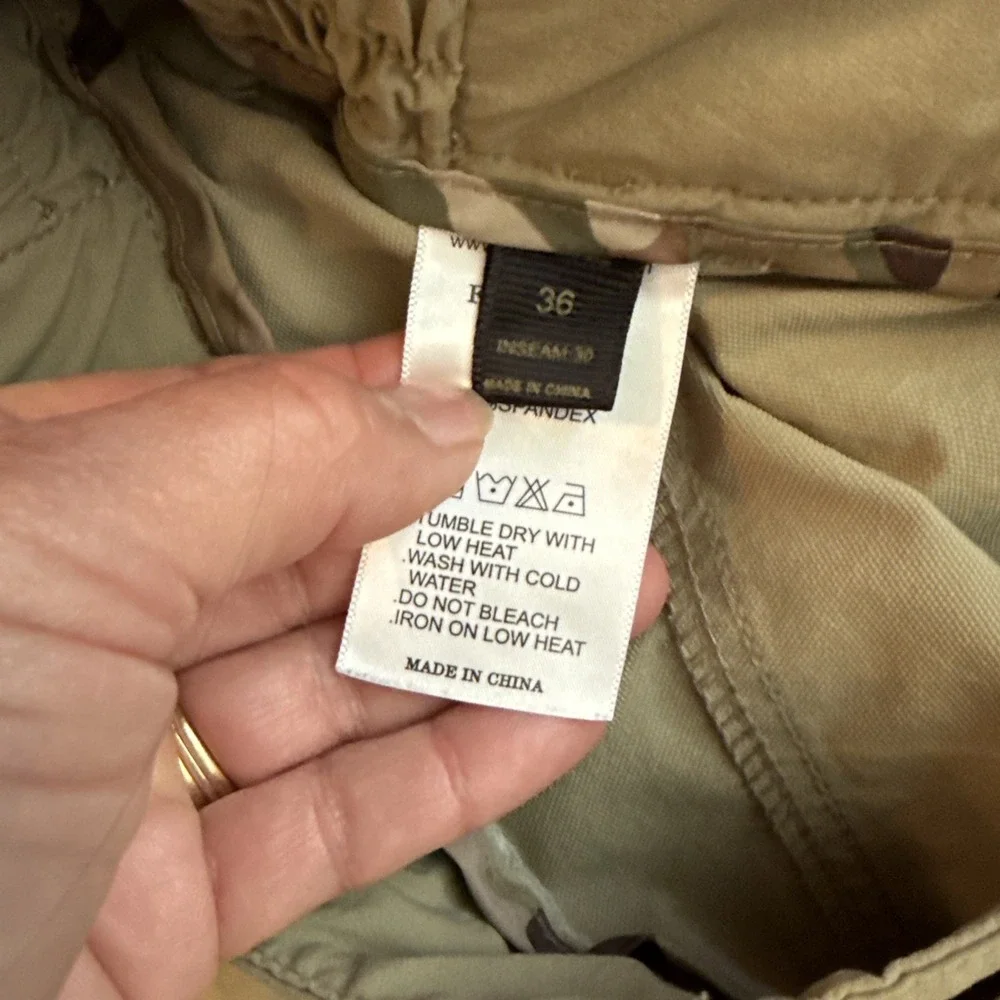 Free Soldier Outdoor Tactical Pants Men's Size 36/30 Tan Water Repel Web Belt